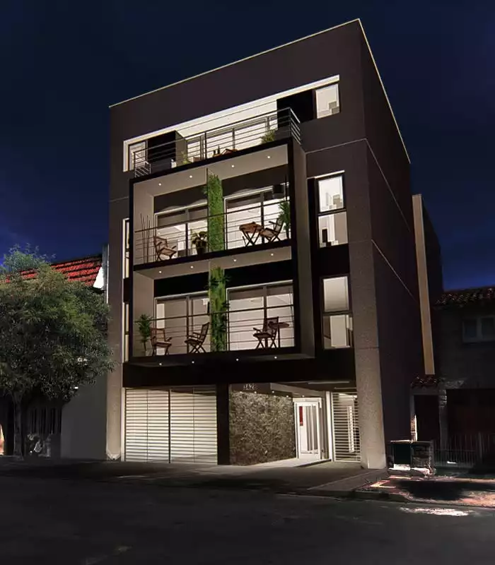 Edificio de noche